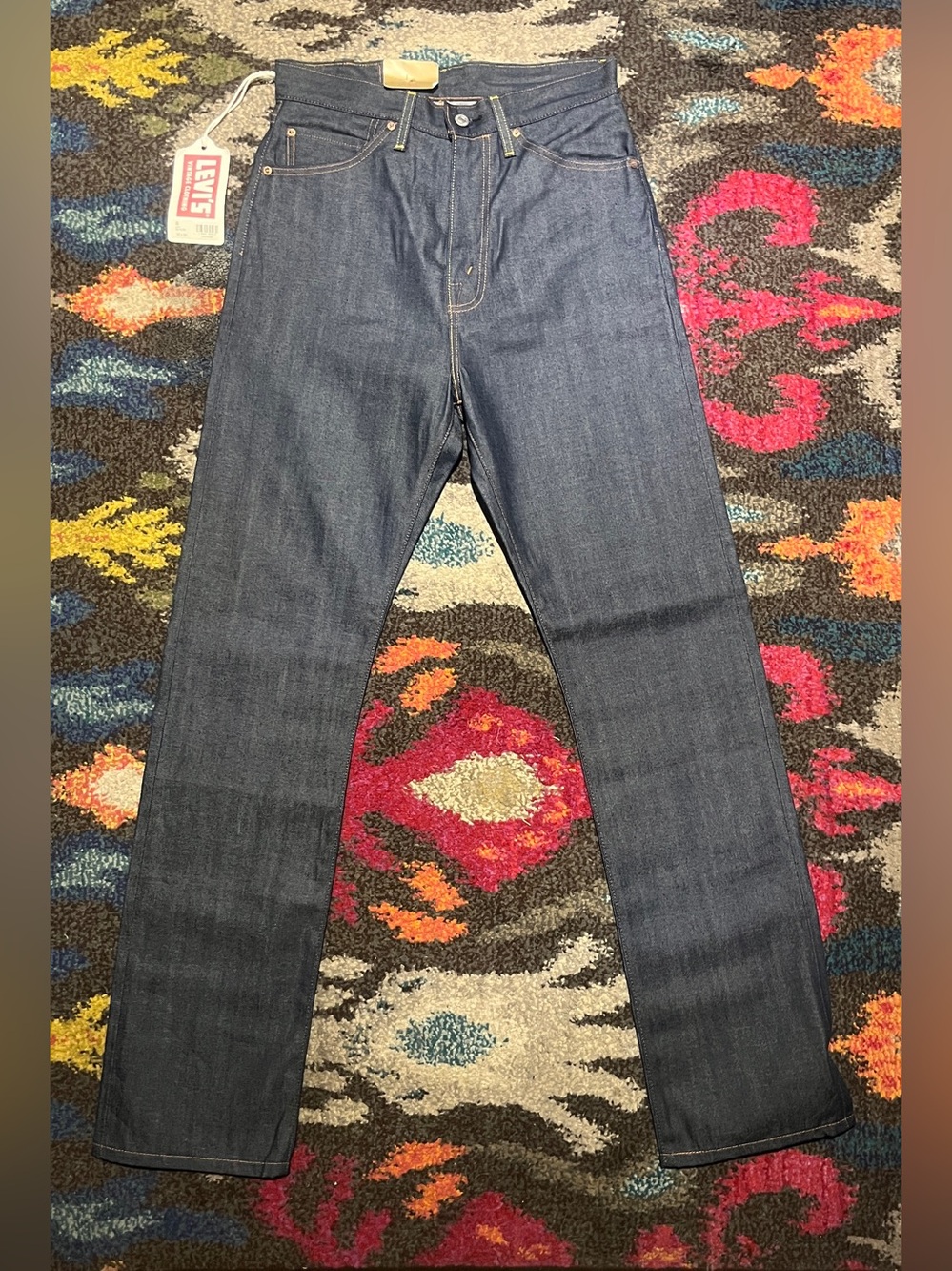 Levi's Women’s 701 Straight Leg Raw Indigo Jeans